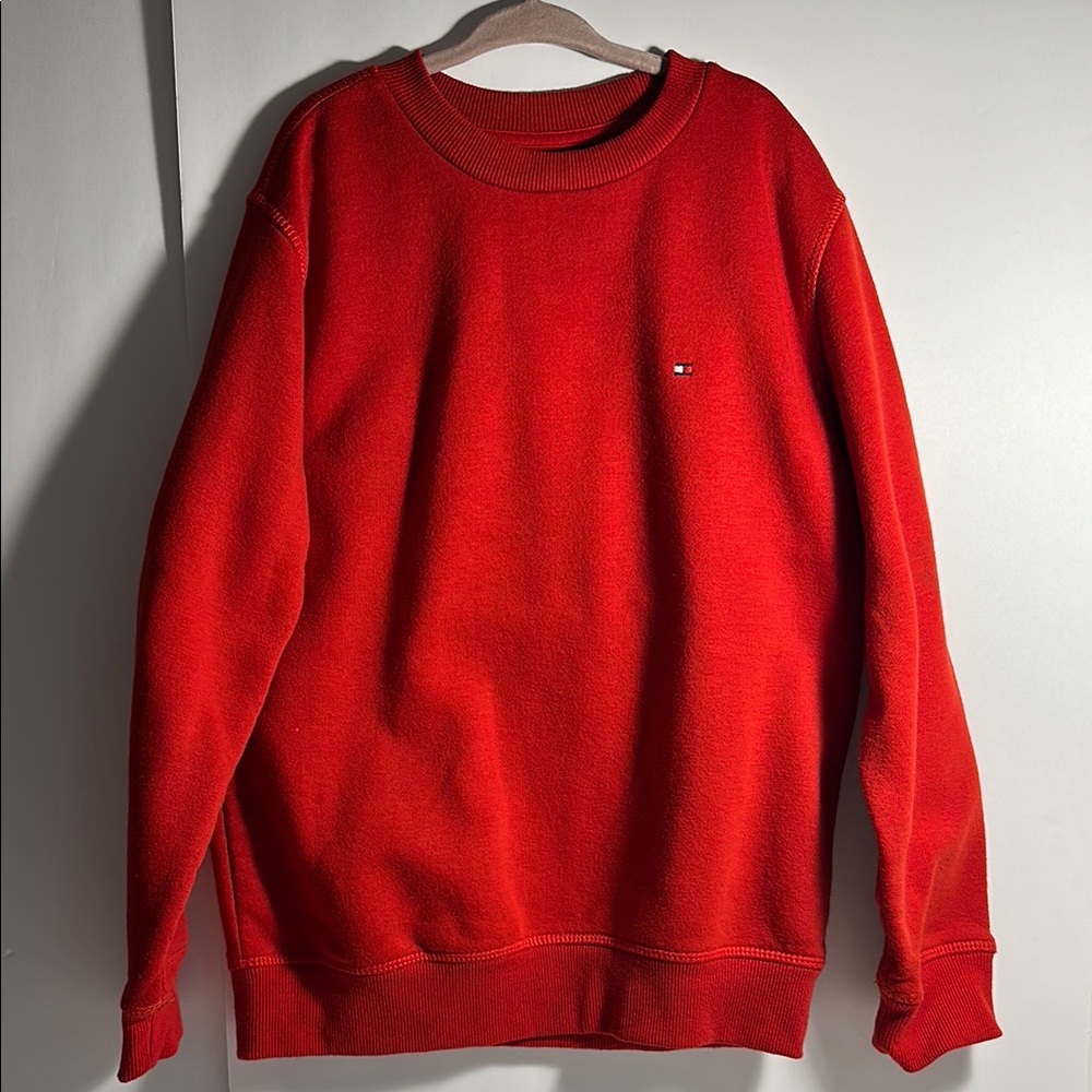Tommy Hilfiger Boys Small 8 Red Crewneck Sweater